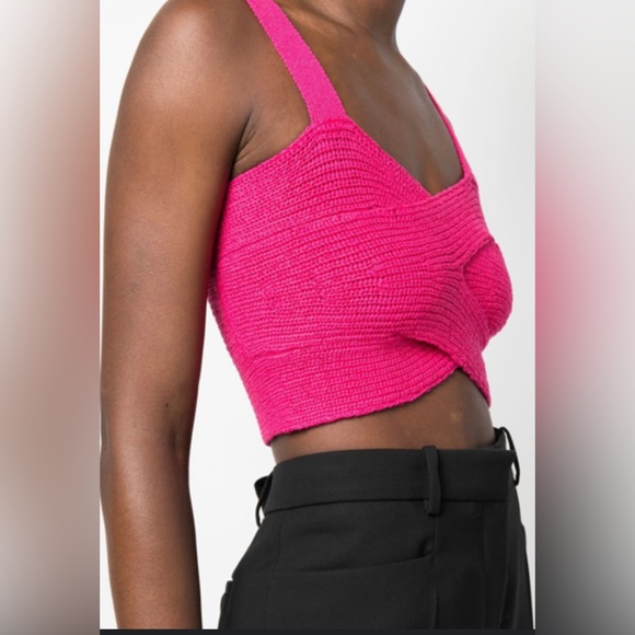 Cult Gaia Brieann pink crop top - Picture 1 of 4